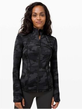 lululemon athletica Black Camo Full-Zip Jacket